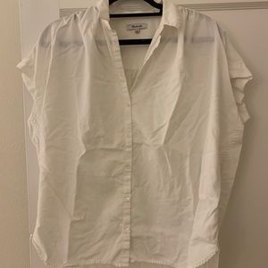 Madewell Central Shirt in White Size M